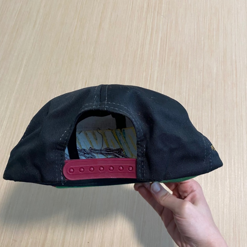 Vintage Logo Athletic Indianapolis 500 Snapback Hat Black Maroon Racing Cap 90s - Picture 4 of 6